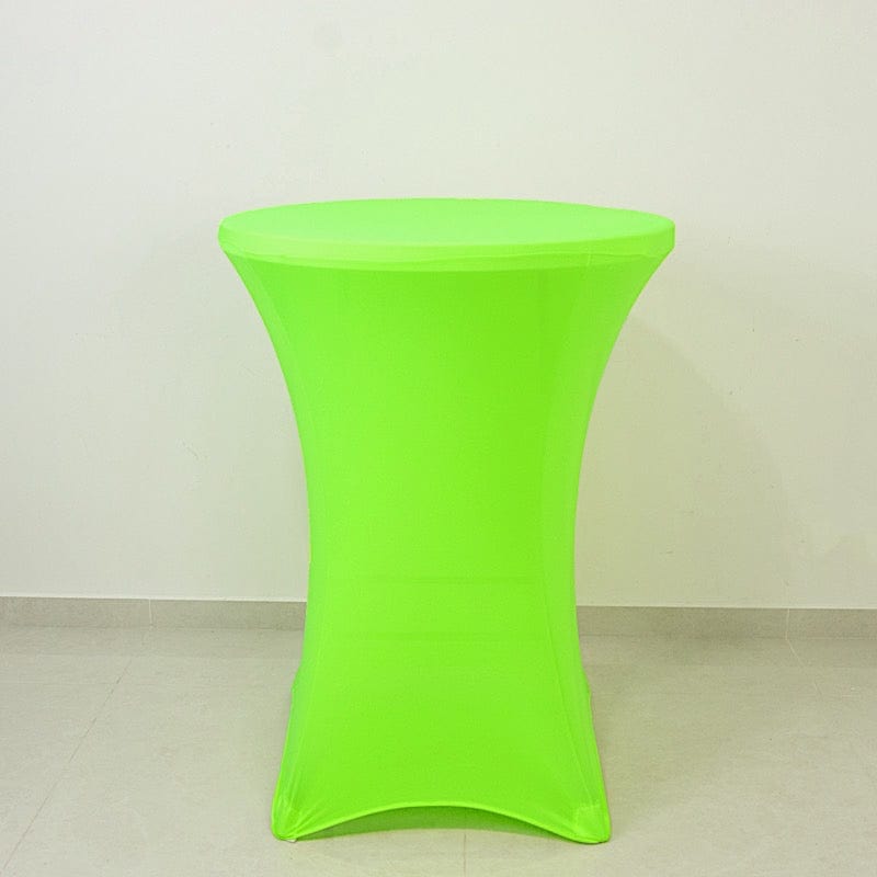 30 in Neon Round Cocktail Table Cover Spandex Tablecloth