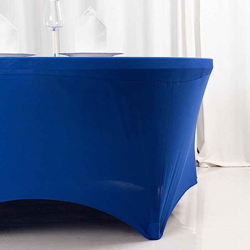 6 feet Stretch Spandex Fitted Round Tablecloth with Foot Pockets