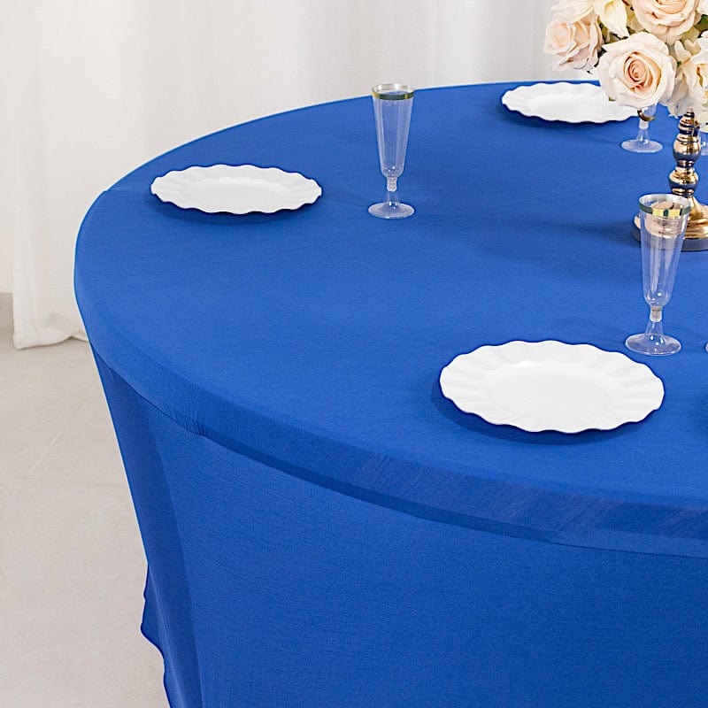 6 feet Stretch Spandex Fitted Round Tablecloth with Foot Pockets