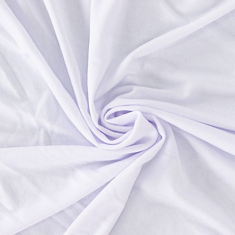 6 feet Wavy Spandex Fitted Round Tablecloth Table Skirt