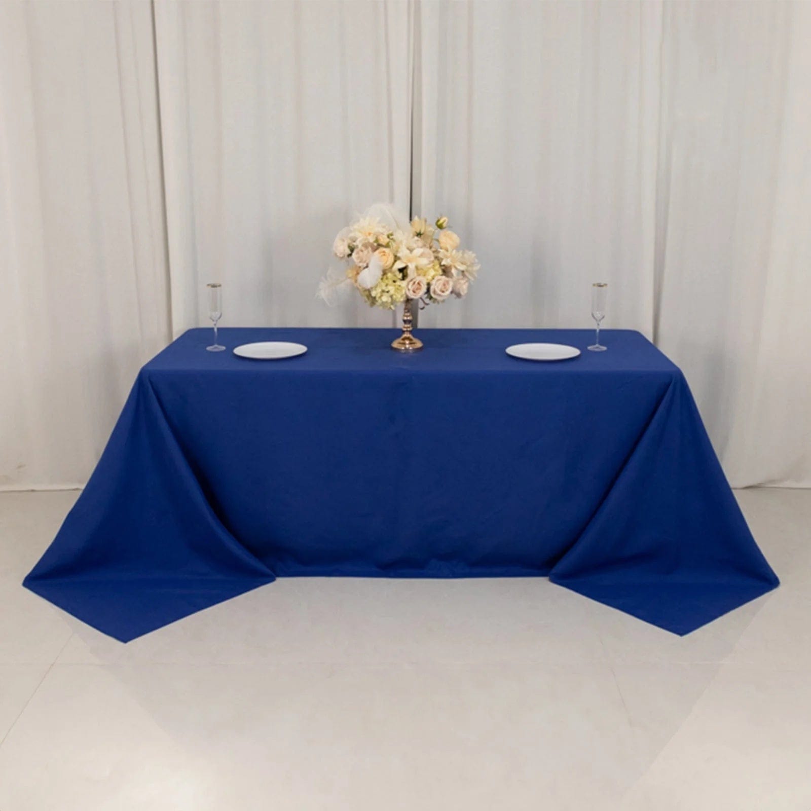 90 x 132 inch Cotton Blend Rectangular Tablecloth