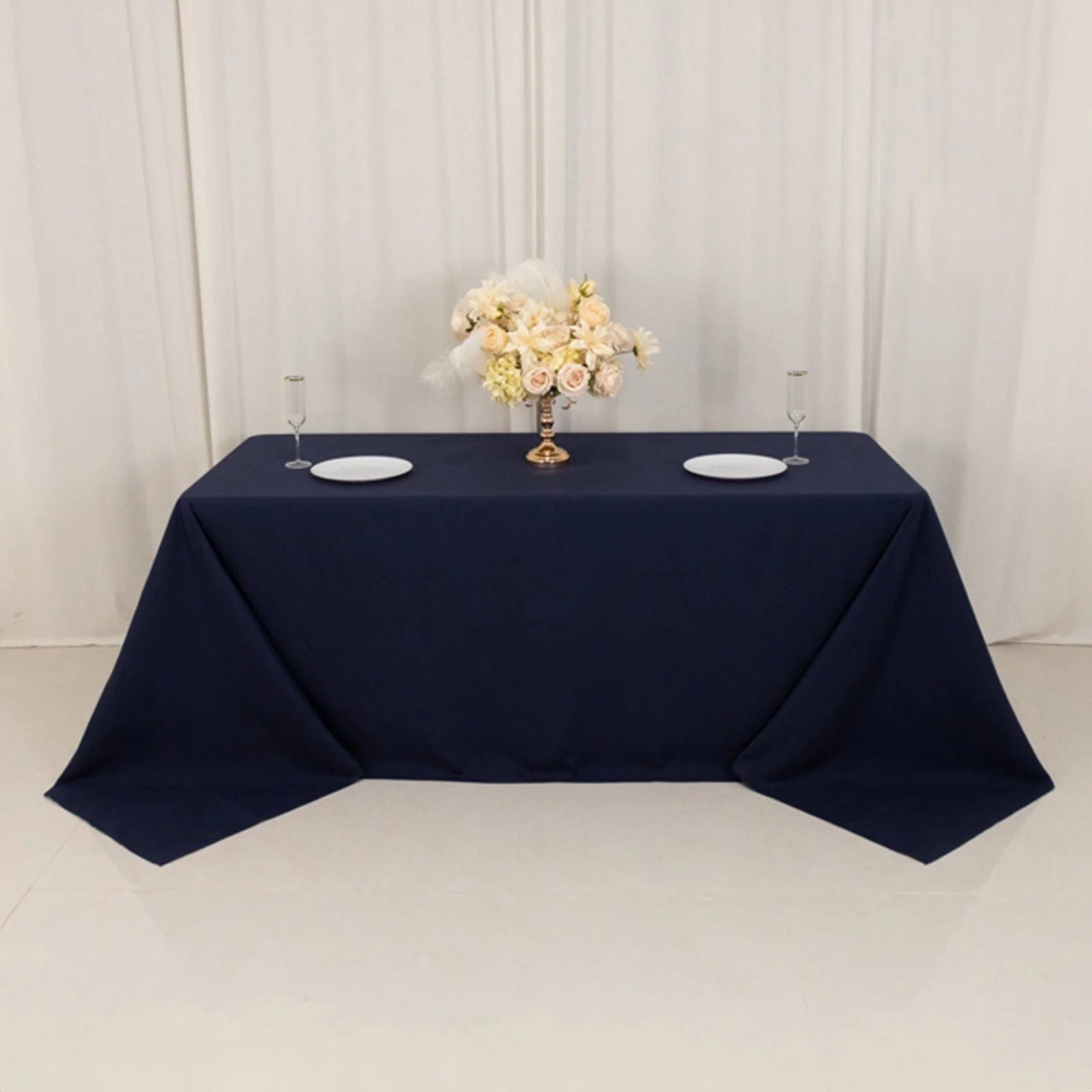 90 x 132 inch Cotton Blend Rectangular Tablecloth