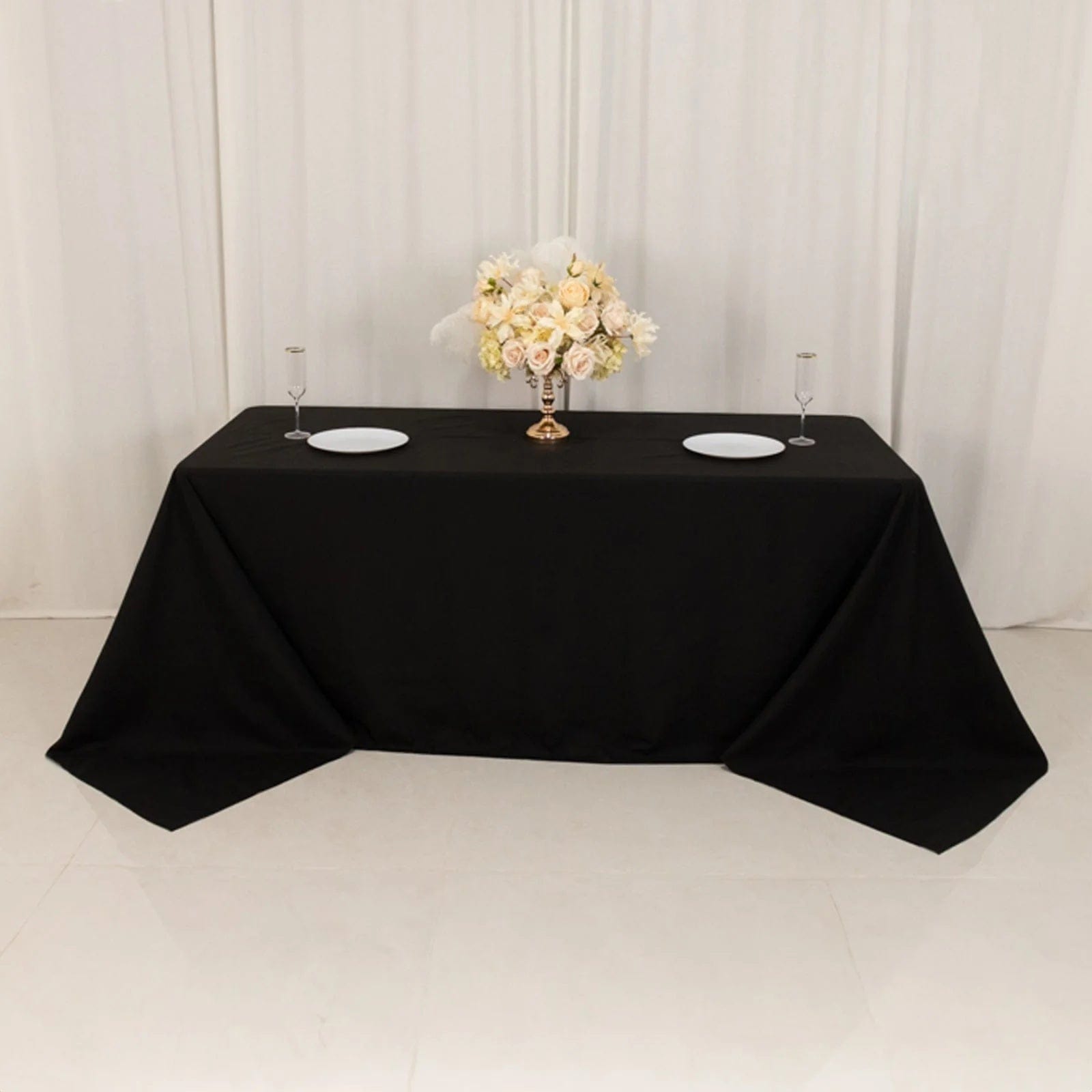 90 x 132 inch Cotton Blend Rectangular Tablecloth