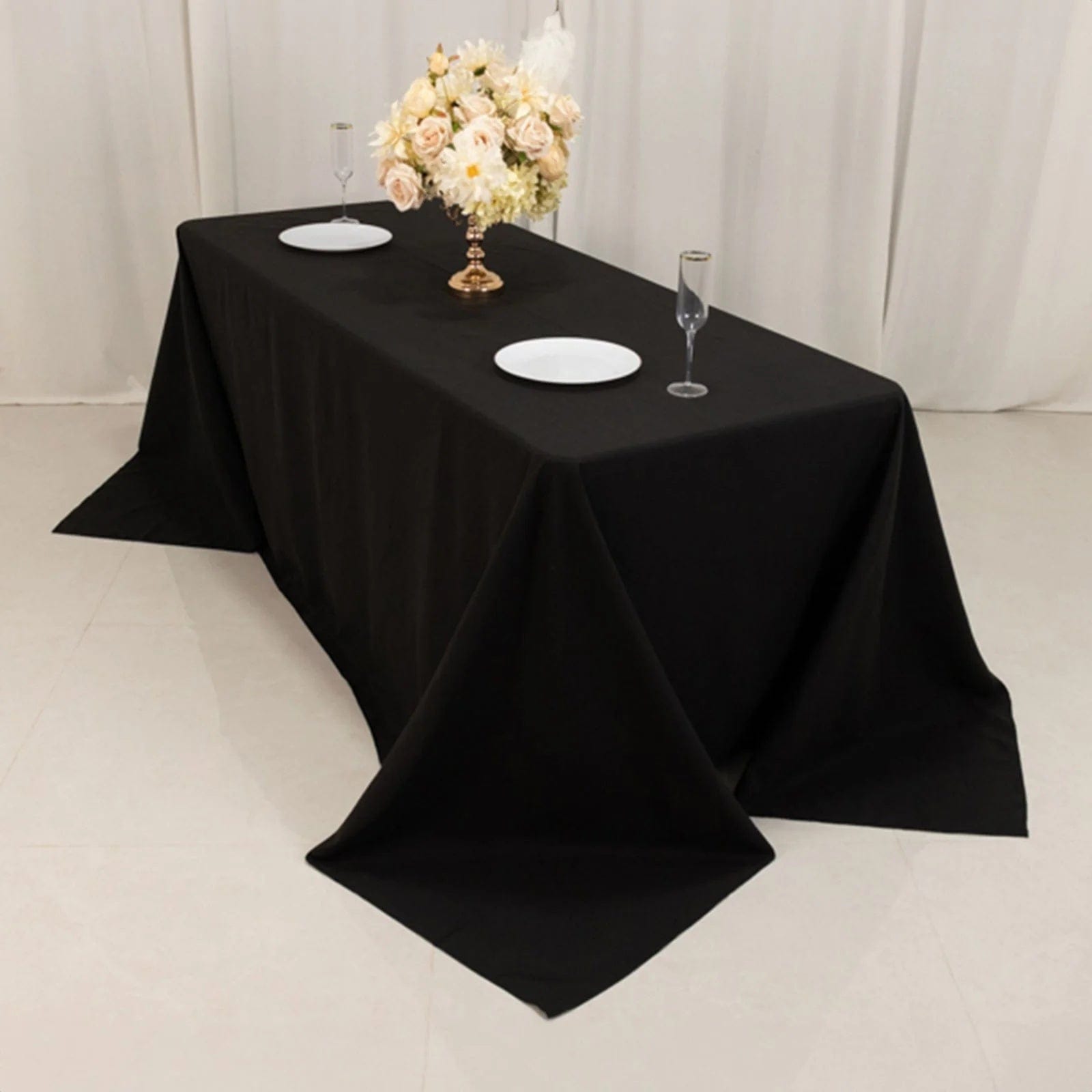 90 x 132 inch Cotton Blend Rectangular Tablecloth