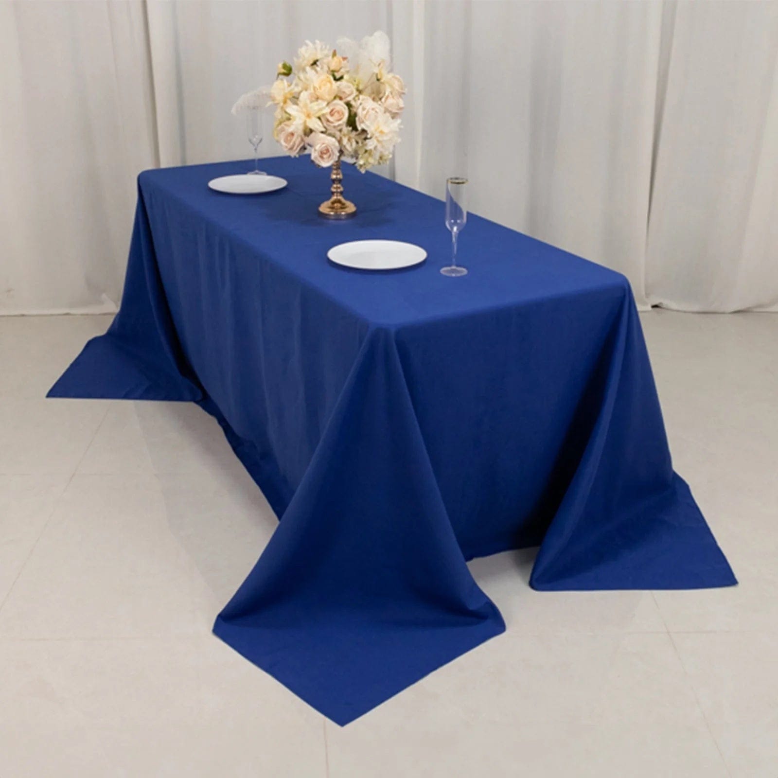 90 x 132 inch Cotton Blend Rectangular Tablecloth