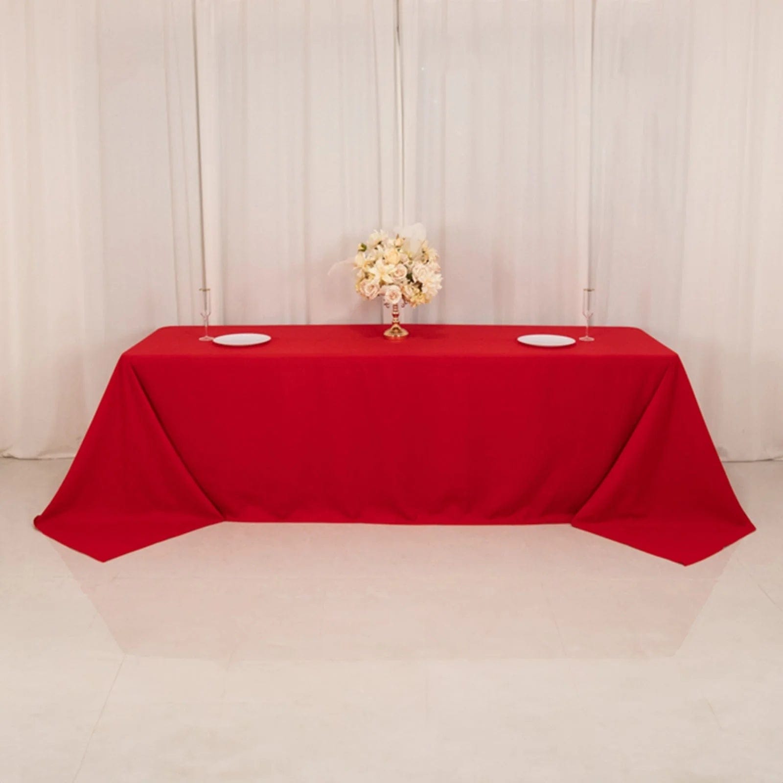 90 x 156 inch Cotton Blend Rectangular Tablecloth