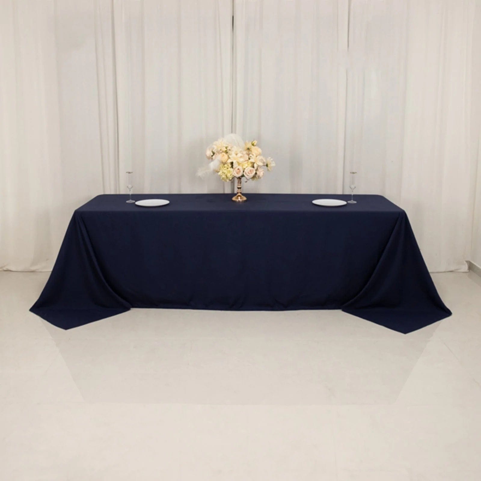 90 x 156 inch Cotton Blend Rectangular Tablecloth