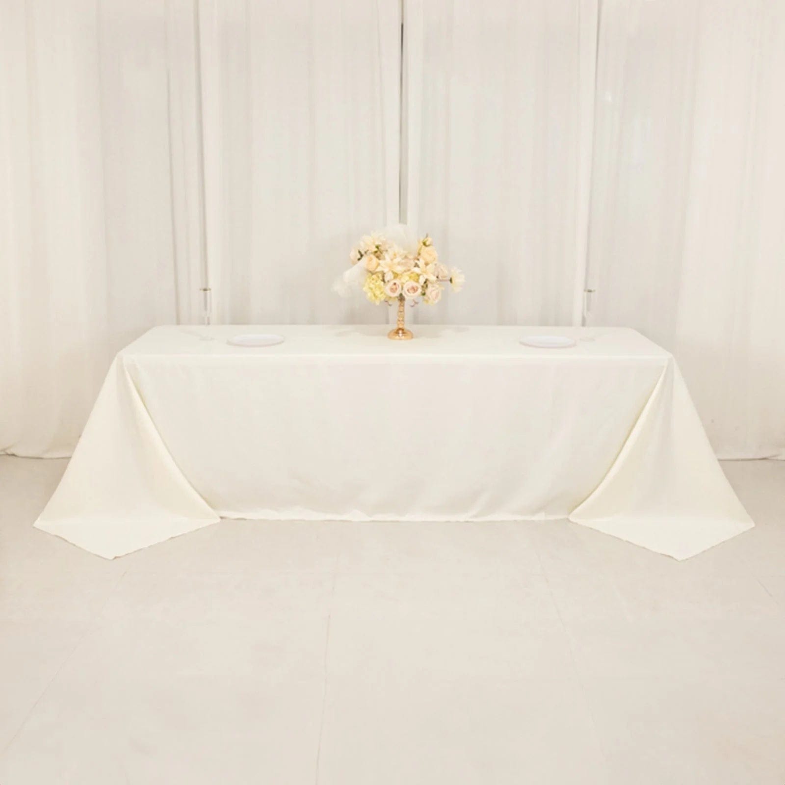 90 x 156 inch Cotton Blend Rectangular Tablecloth