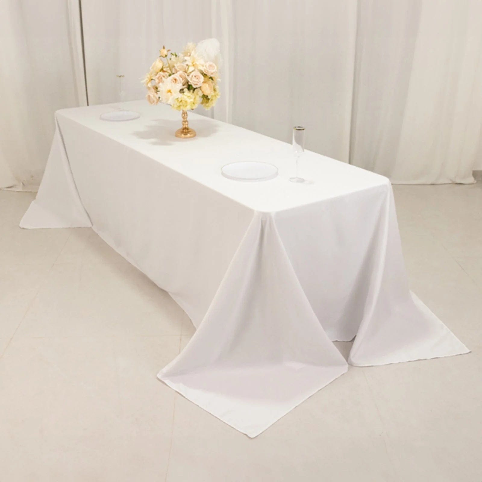 90 x 156 inch Cotton Blend Rectangular Tablecloth