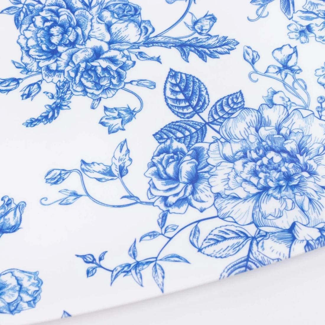 10 French Toile 13x9 in Plastic Rectangle Serving Trays