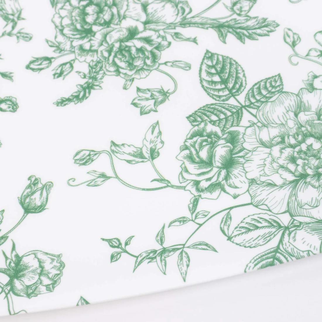 10 French Toile 13x9 in Plastic Rectangle Serving Trays