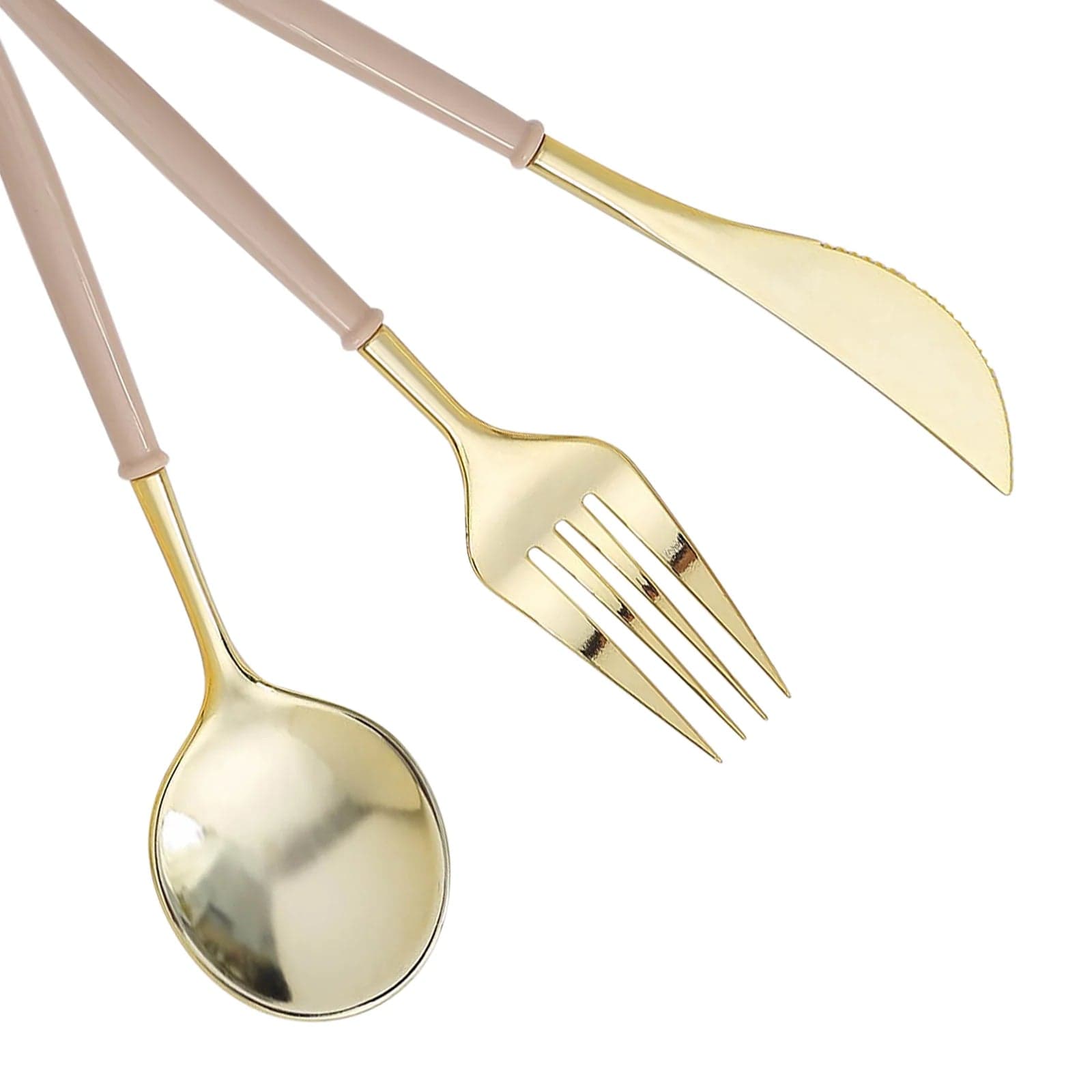 24 Disposable Plastic Cutlery Spoon Fork and Knife Set