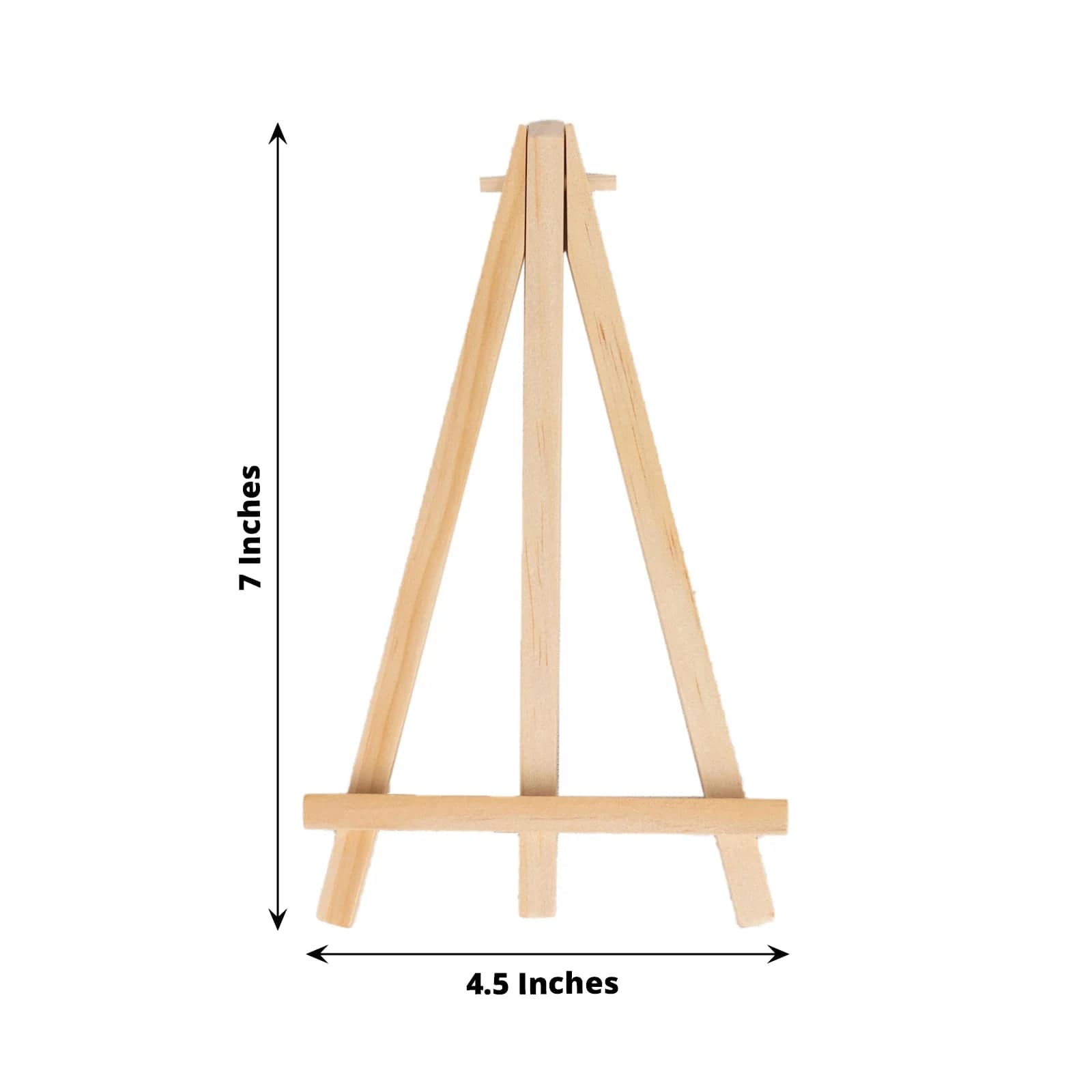 10 Natural Wood Mini Easel Table Number Sign Holders Place Card Stands