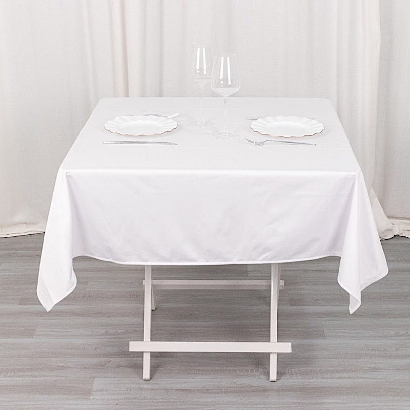 54x54 in Premium Scuba Polyester Square Tablecloth Party Linens