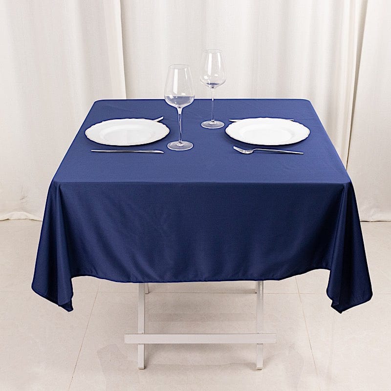 54x54 in Premium Scuba Polyester Square Tablecloth Party Linens