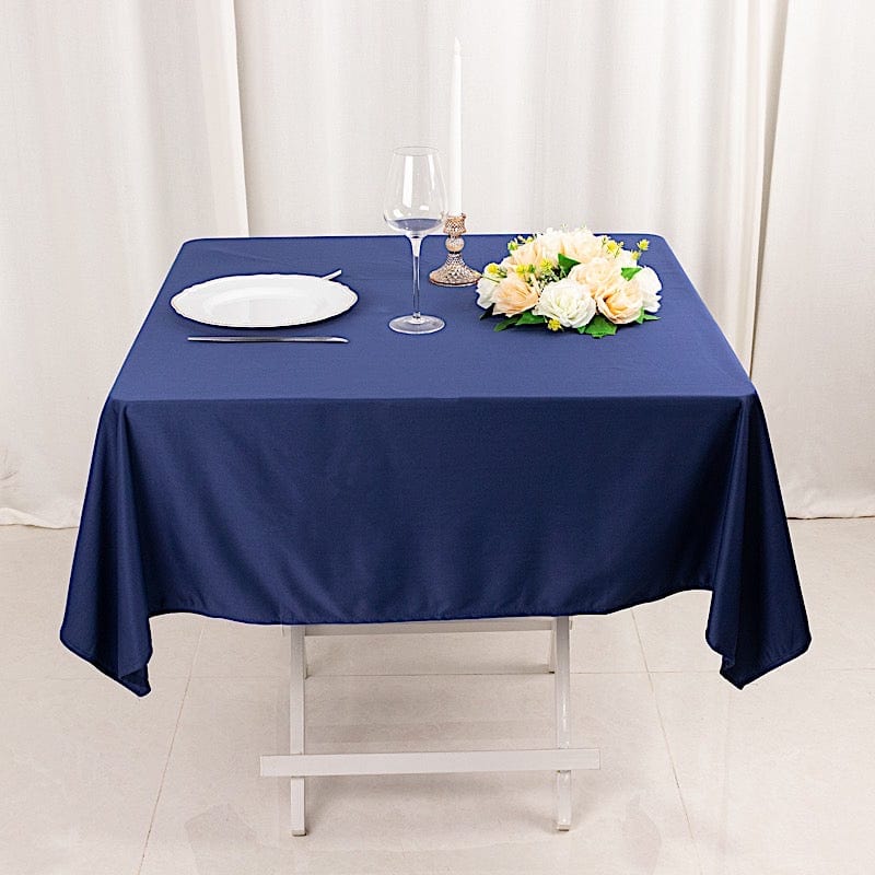 54x54 in Premium Scuba Polyester Square Tablecloth Party Linens