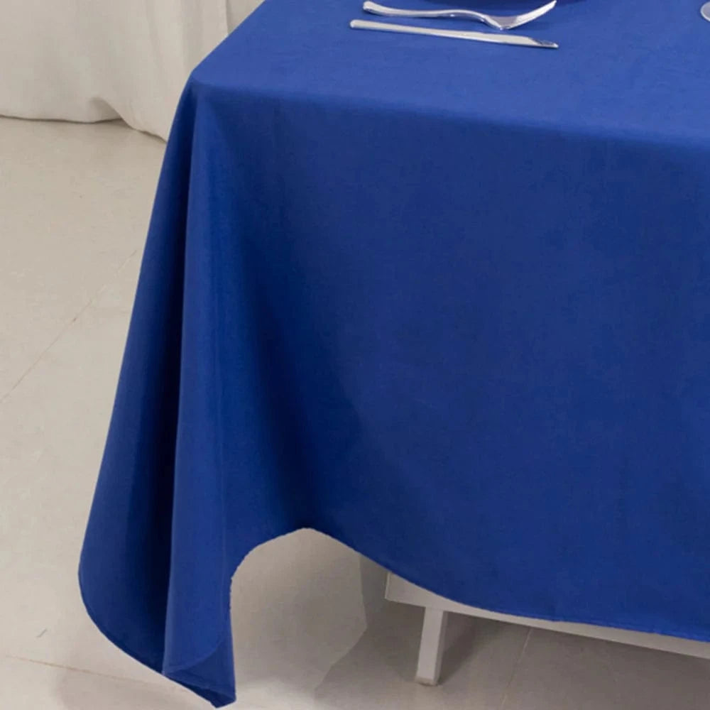 70x70 in Cotton Blend Square Tablecloth - Wrinkle-Resistant Fabric for Weddings and Events