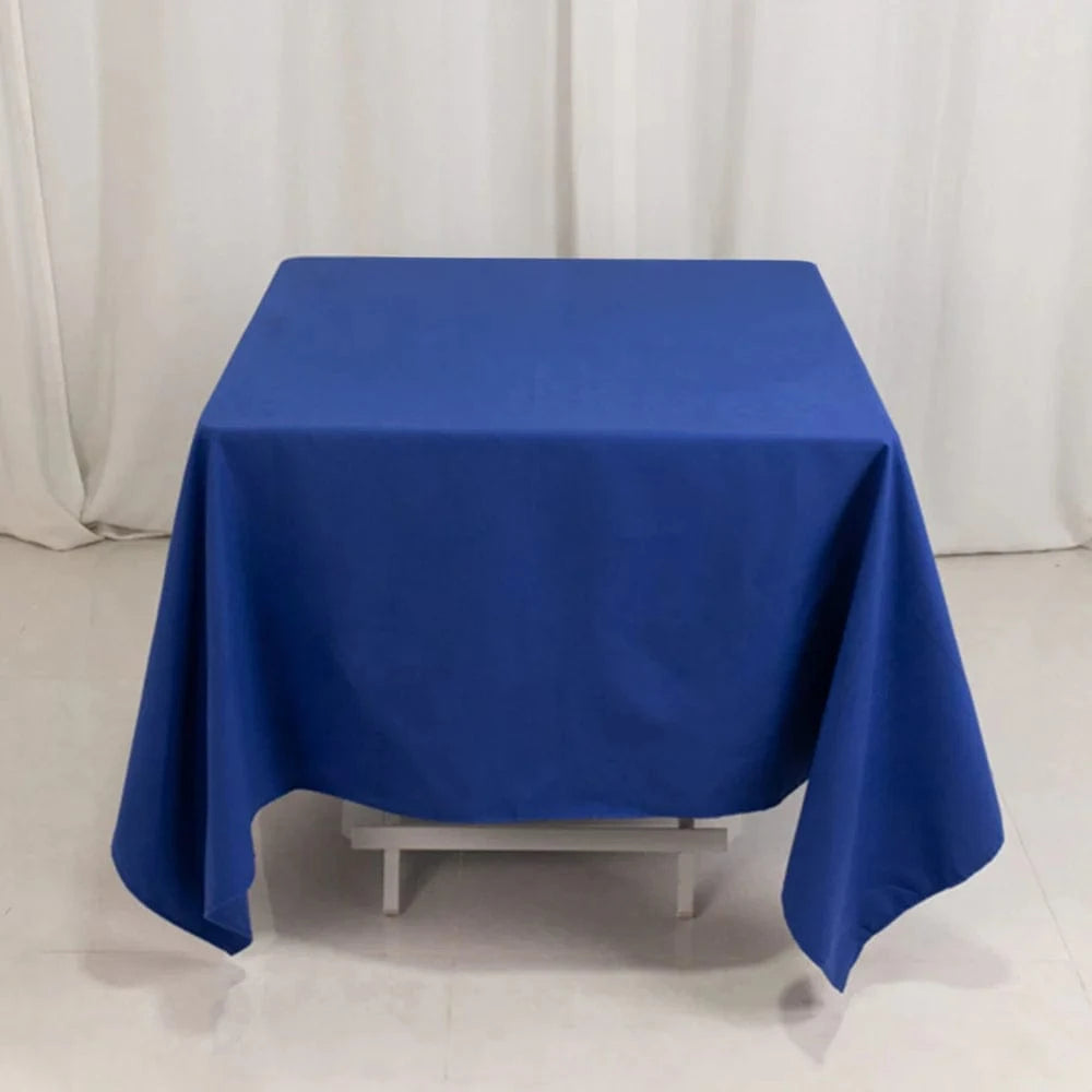 70x70 in Cotton Blend Square Tablecloth - Wrinkle-Resistant Fabric for Weddings and Events