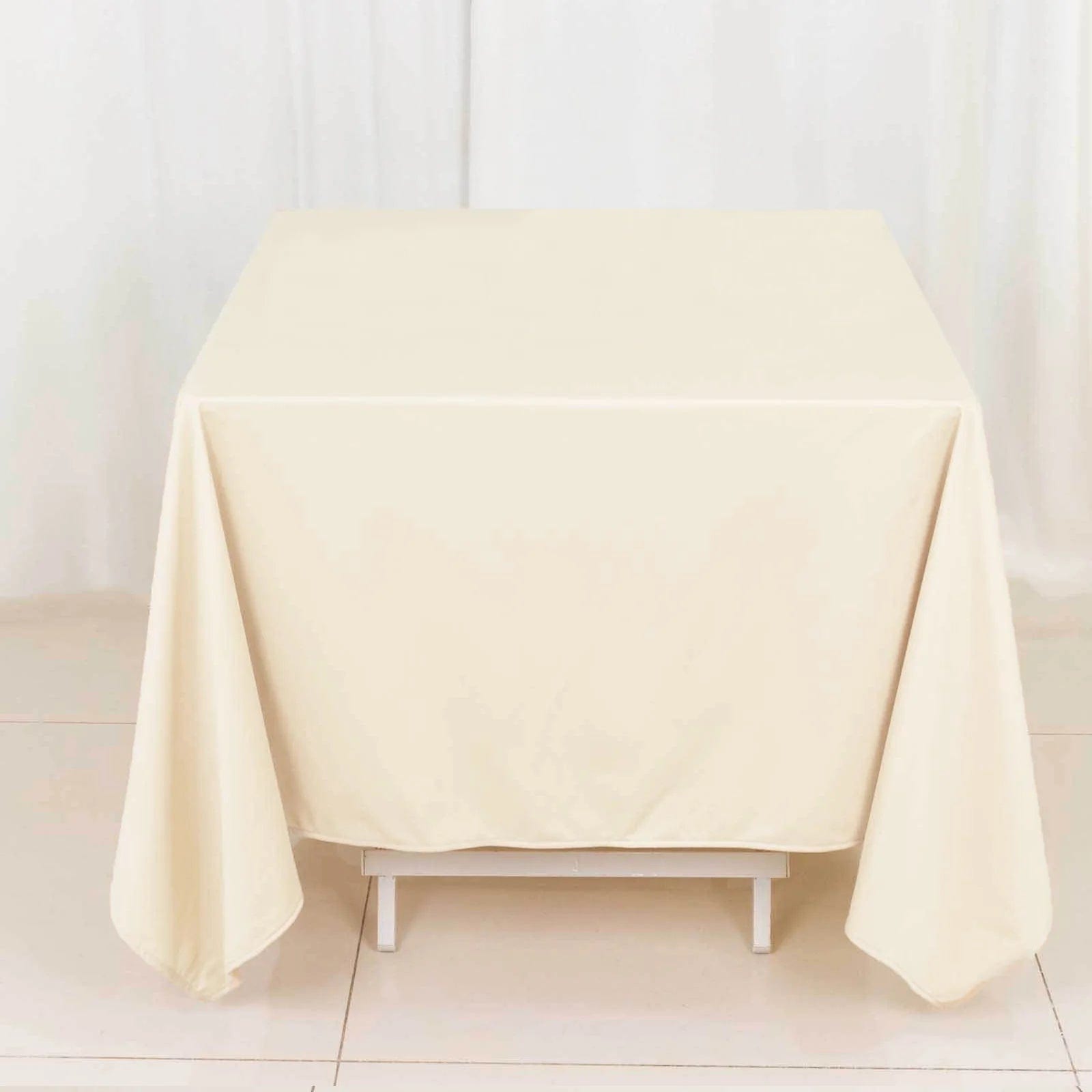 70x70 in Premium Scuba Polyester Square Tablecloth Party Linens