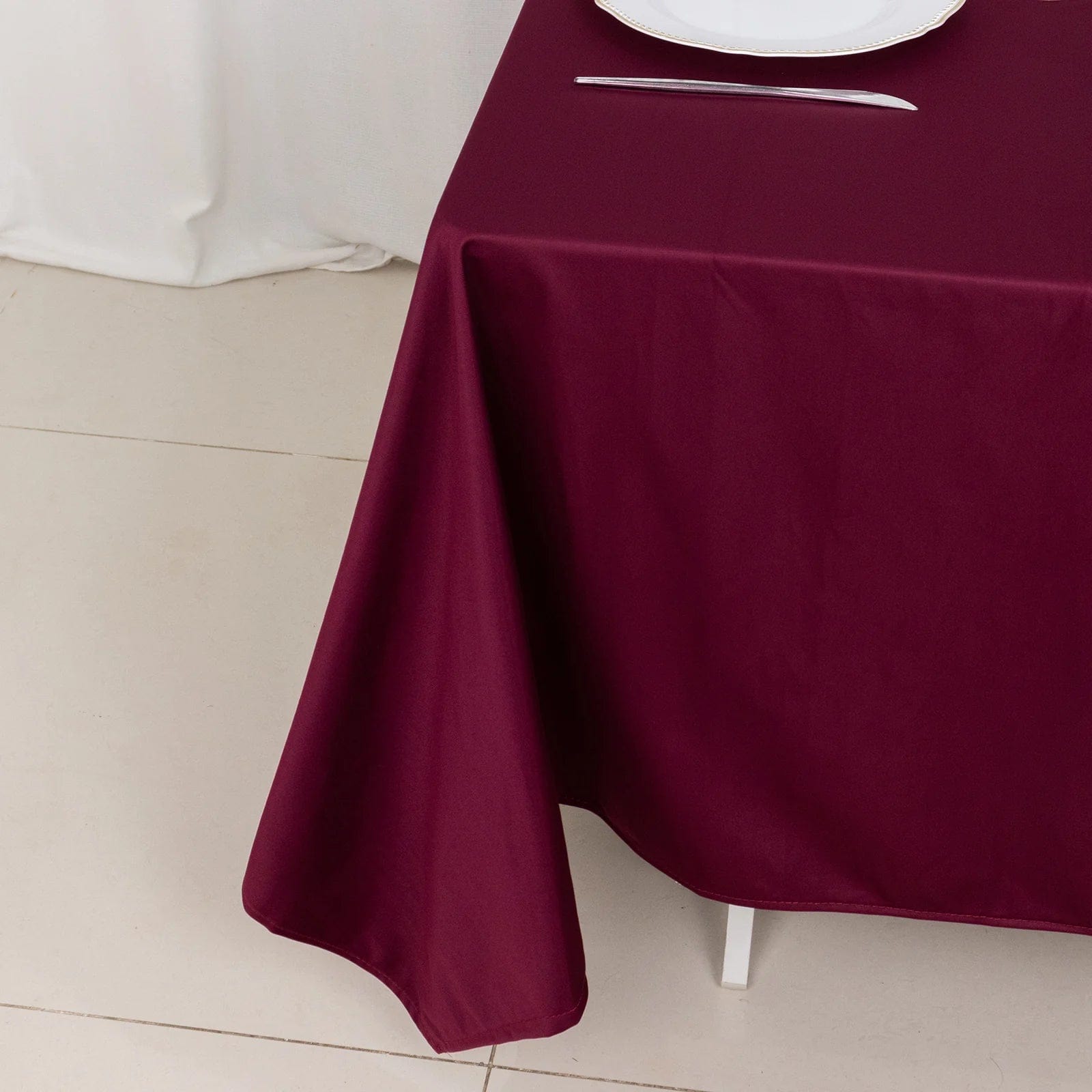 70x70 in Premium Scuba Polyester Square Tablecloth Party Linens