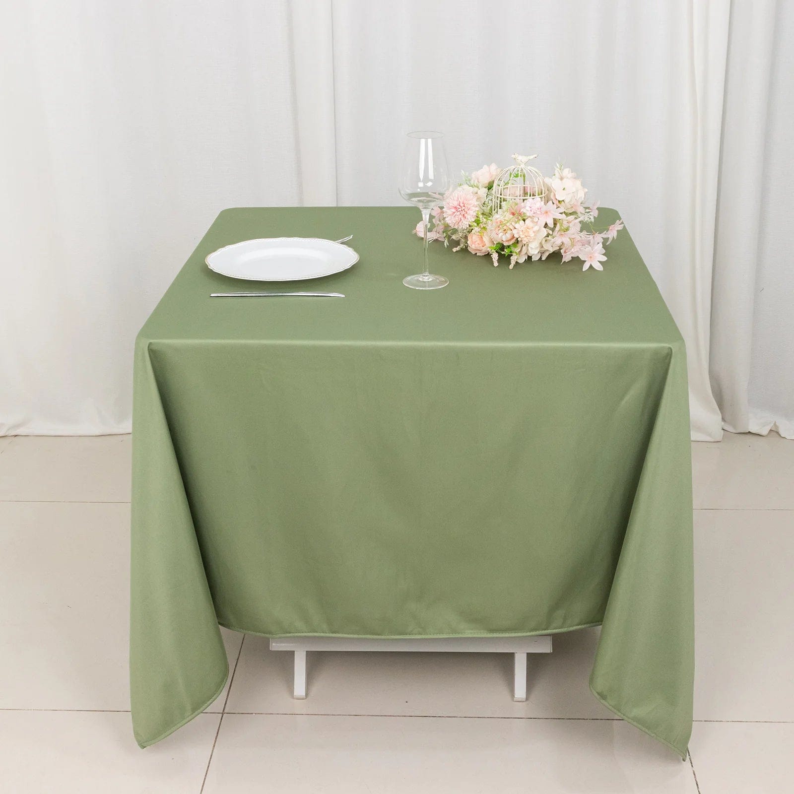 70x70 in Premium Scuba Polyester Square Tablecloth Party Linens