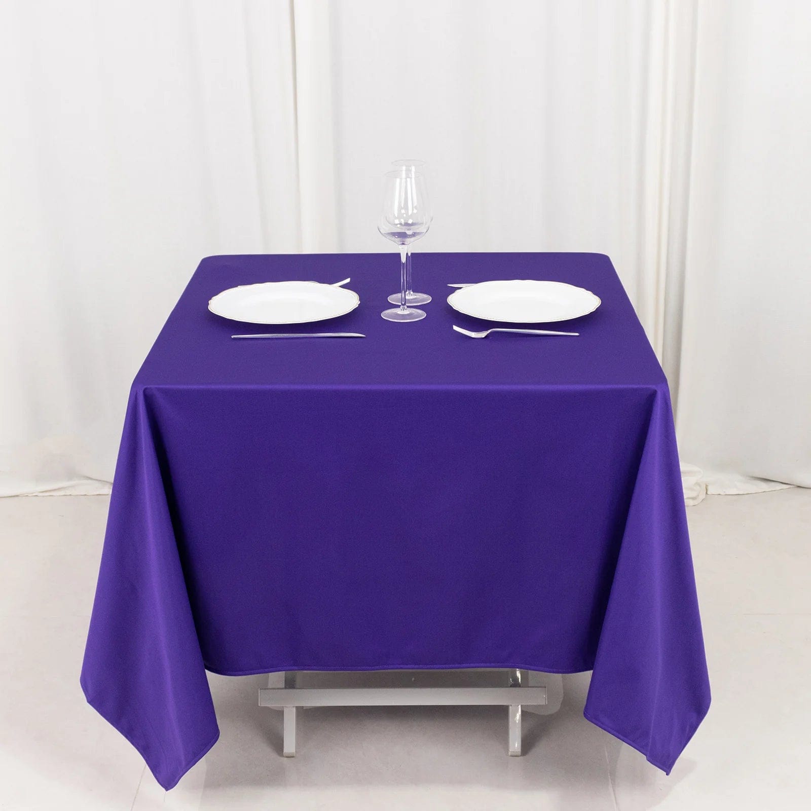 70x70 in Premium Scuba Polyester Square Tablecloth Party Linens