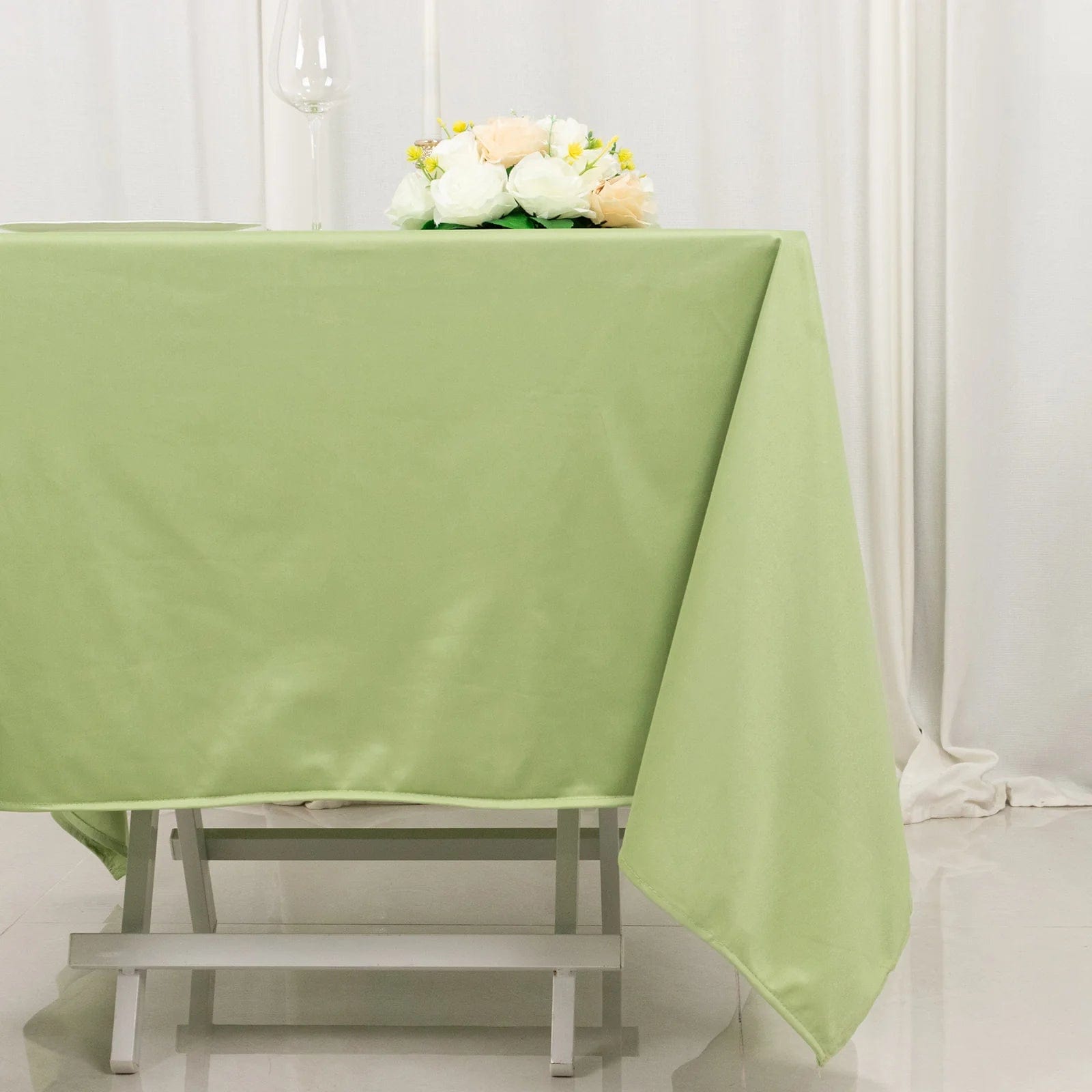 70x70 in Premium Scuba Polyester Square Tablecloth Party Linens