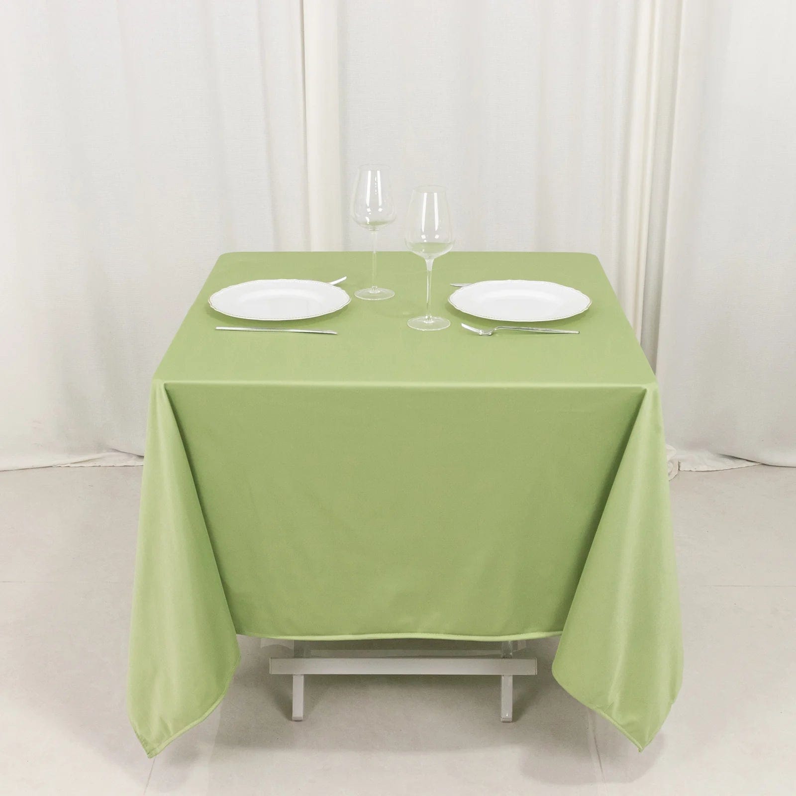 70x70 in Premium Scuba Polyester Square Tablecloth Party Linens