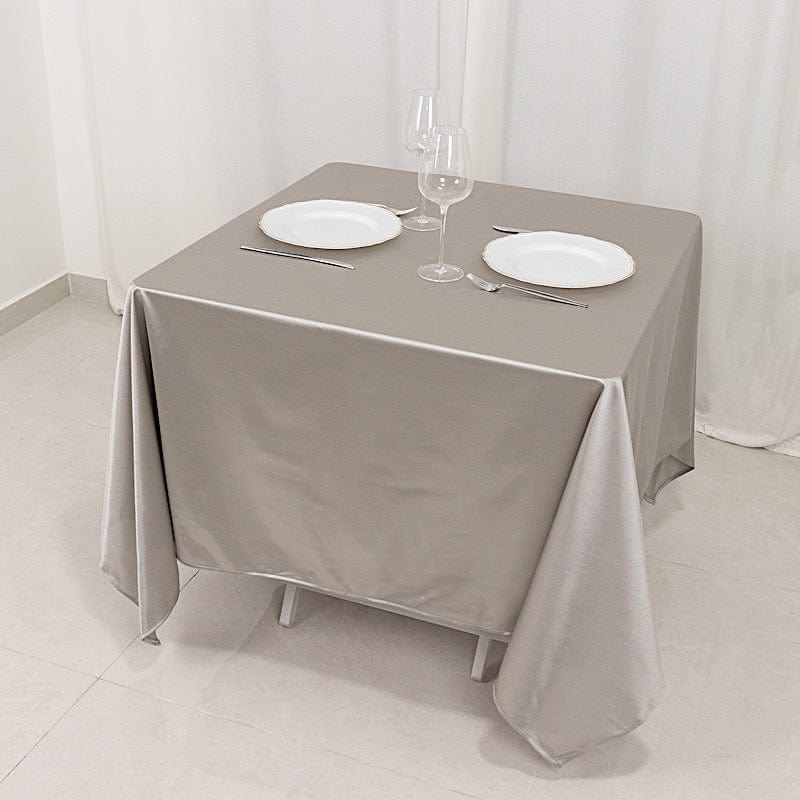 70x70 in Premium Scuba Polyester Square Tablecloth Party Linens