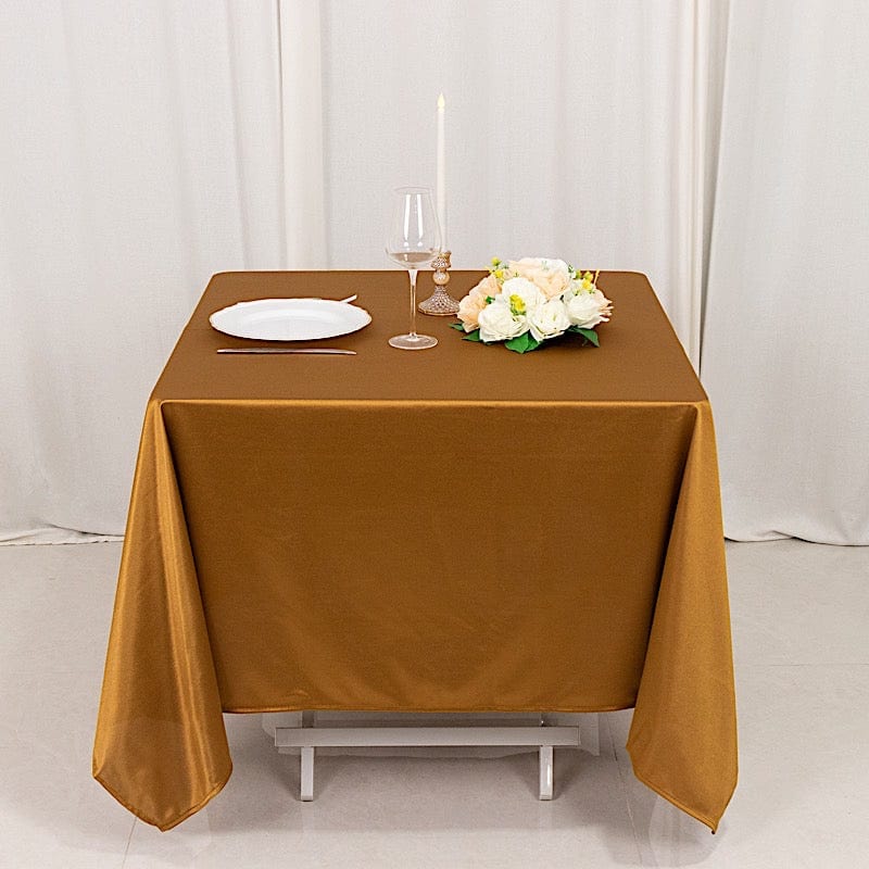 70x70 in Premium Scuba Polyester Square Tablecloth Party Linens