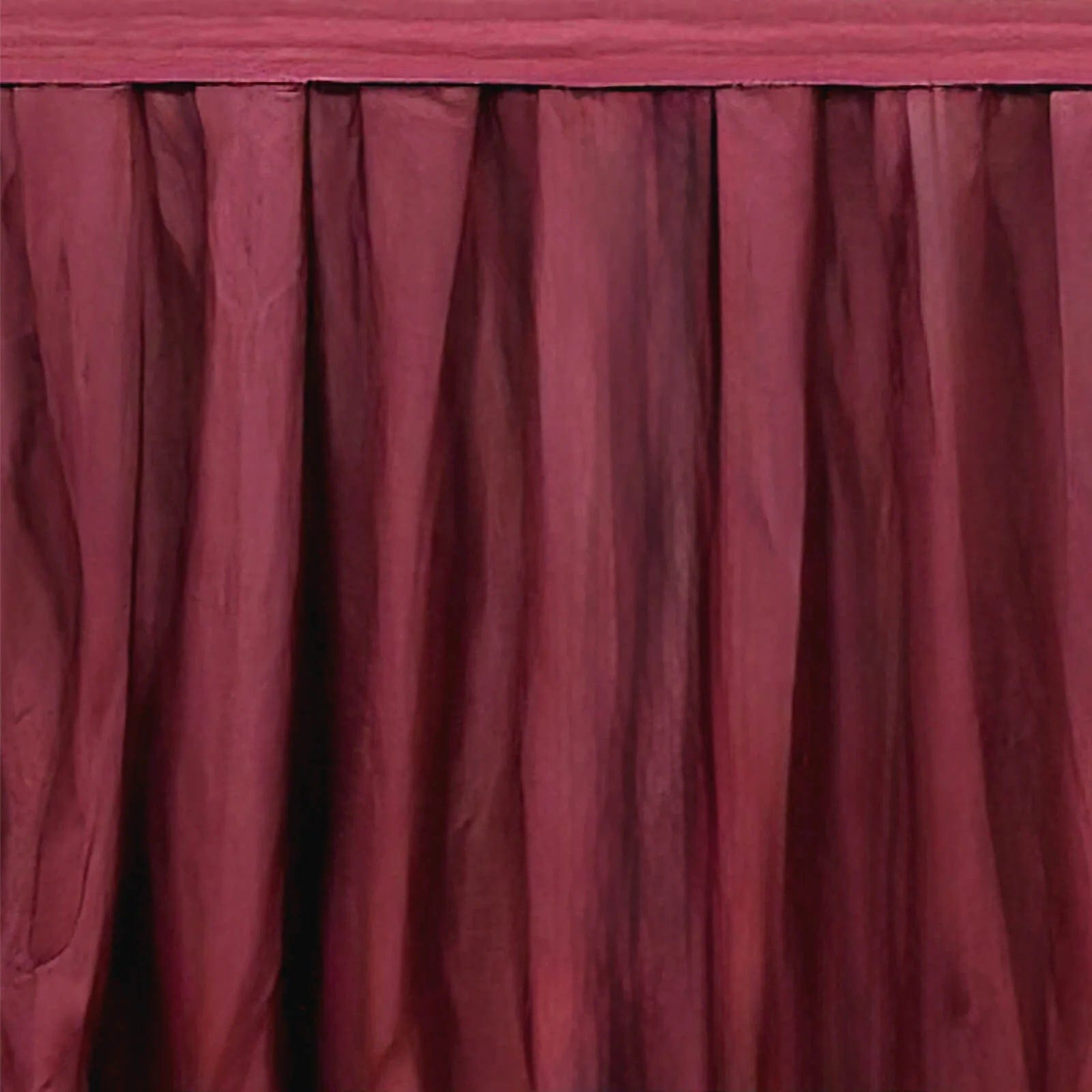 Polyester Shirred Pleat Portable Stage Skirting