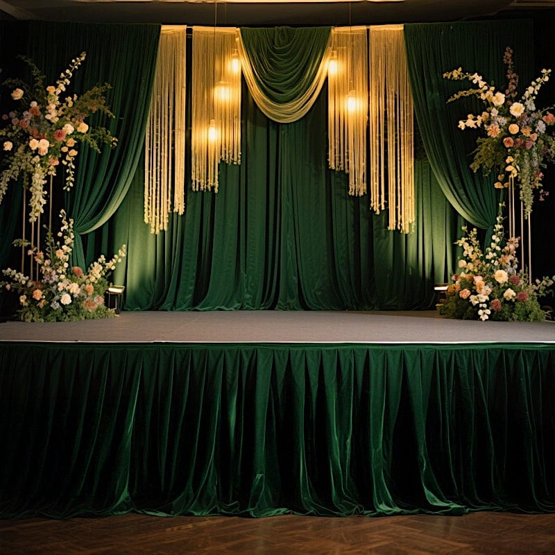Polyester Shirred Pleat Portable Stage Skirting