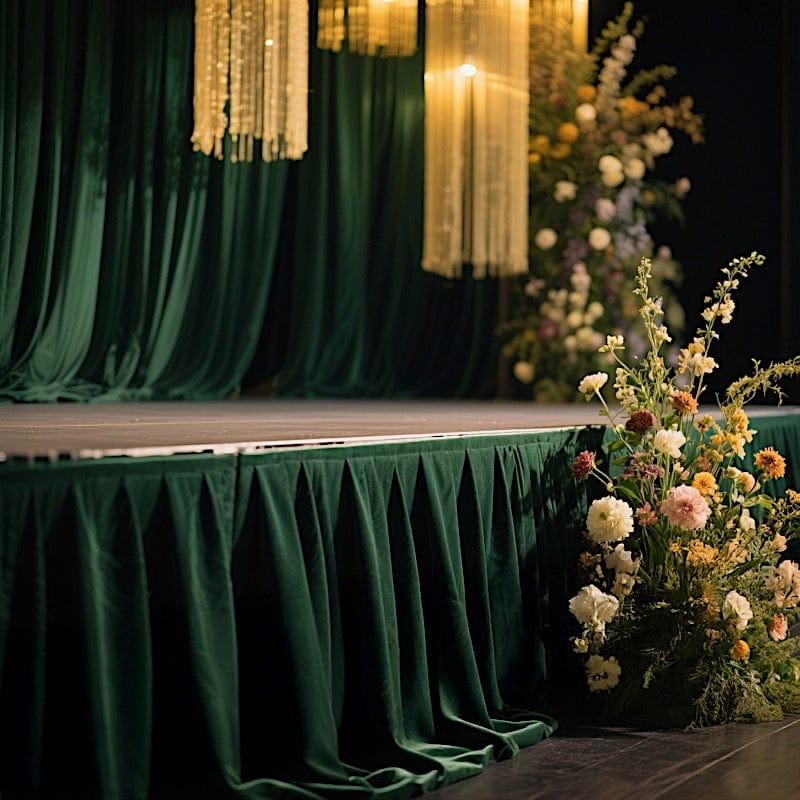 Polyester Shirred Pleat Portable Stage Skirting