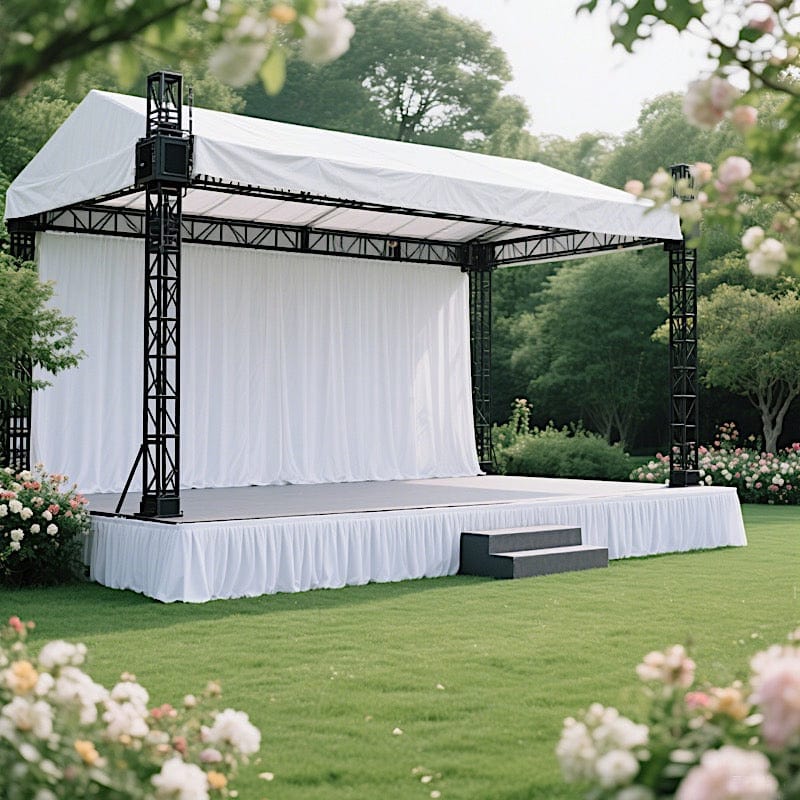 Polyester Shirred Pleat Portable Stage Skirting