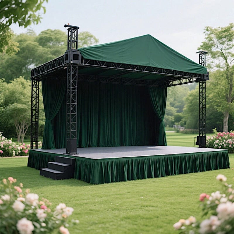 Polyester Shirred Pleat Portable Stage Skirting