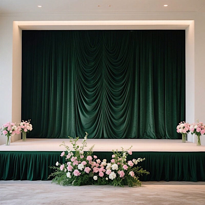 Polyester Shirred Pleat Portable Stage Skirting