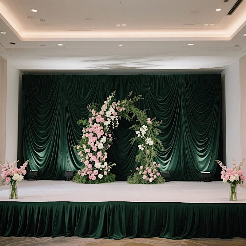 Polyester Shirred Pleat Portable Stage Skirting