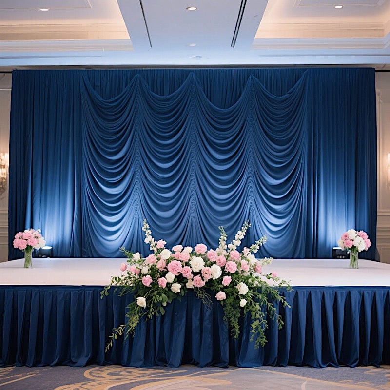 Polyester Shirred Pleat Portable Stage Skirting