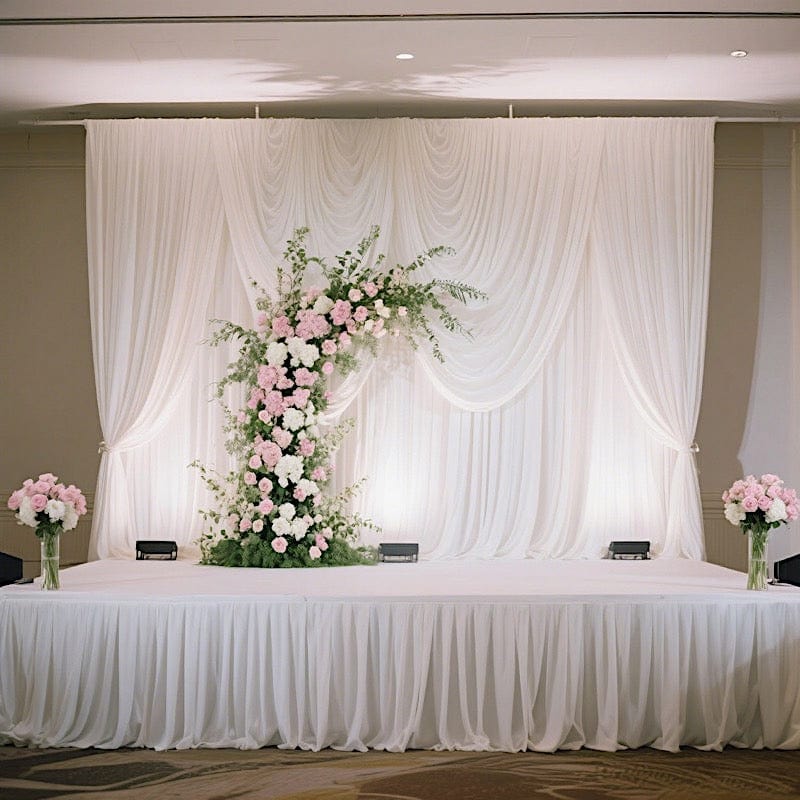 Polyester Shirred Pleat Portable Stage Skirting