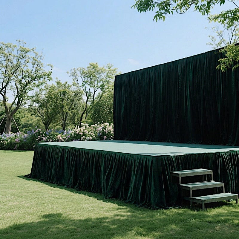 Polyester Shirred Pleat Portable Stage Skirting