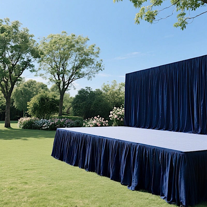Polyester Shirred Pleat Portable Stage Skirting