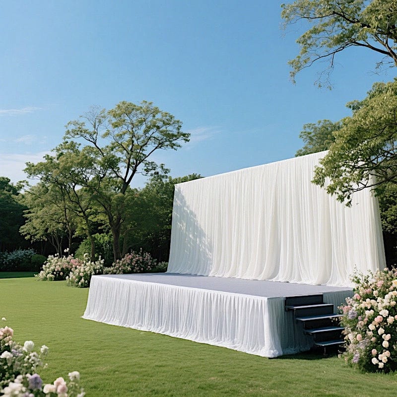 Polyester Shirred Pleat Portable Stage Skirting
