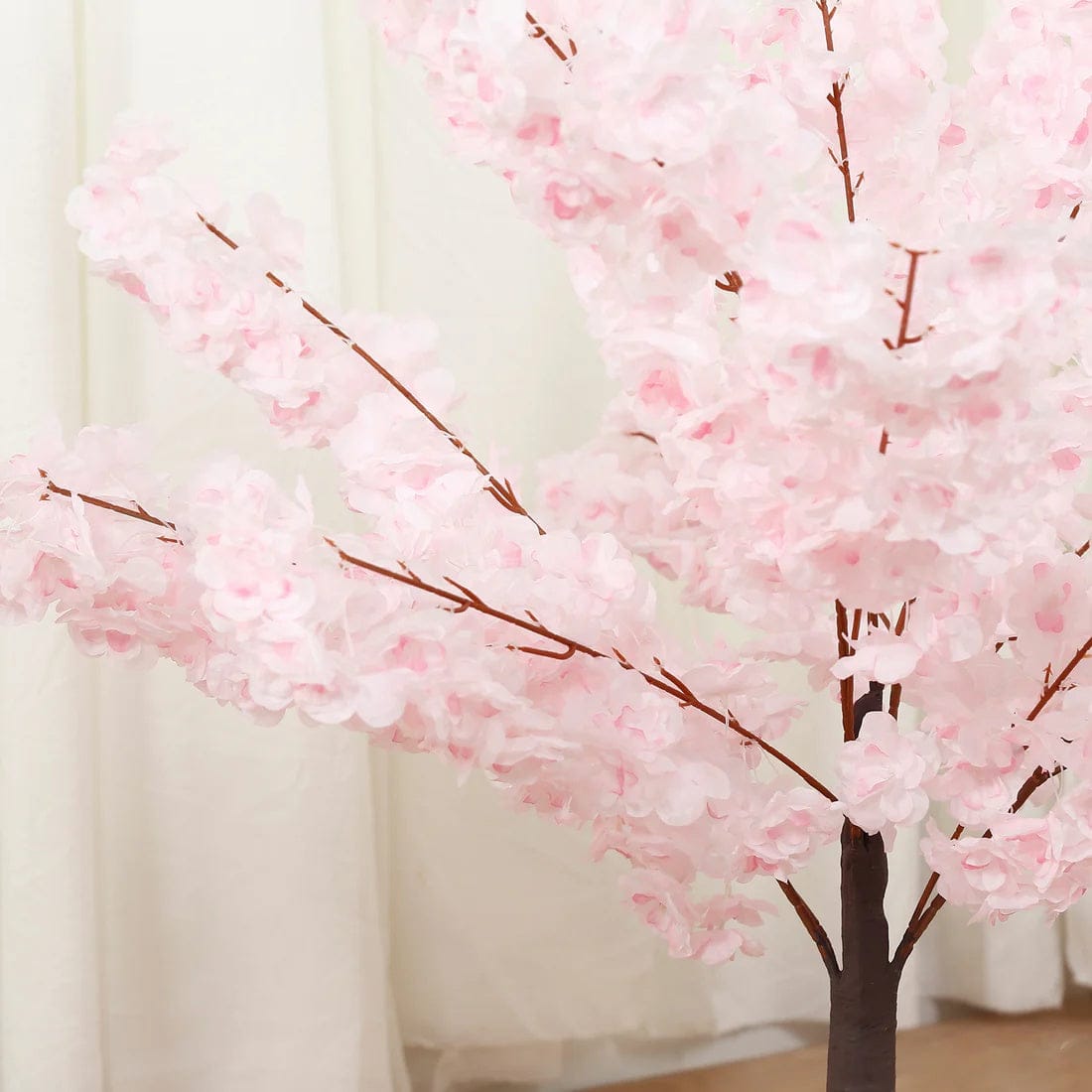 3 feet Silk Artificial Cherry Blossom Tree Centerpiece with Metal Base