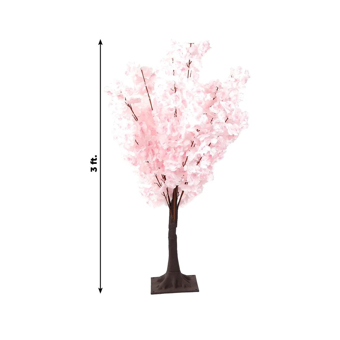 3 feet Silk Artificial Cherry Blossom Tree Centerpiece with Metal Base