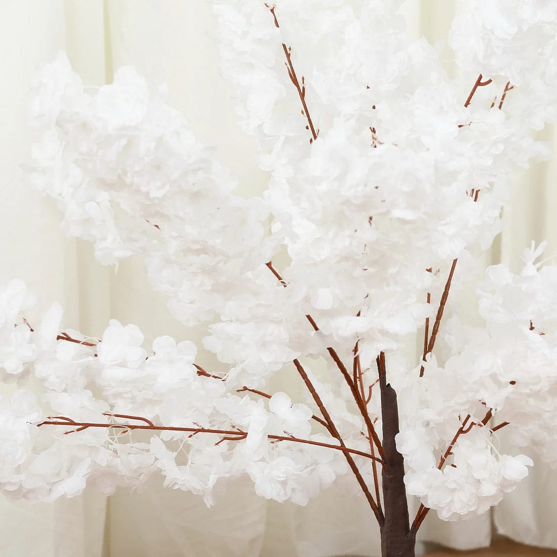 3 feet Silk Artificial Cherry Blossom Tree Centerpiece with Metal Base