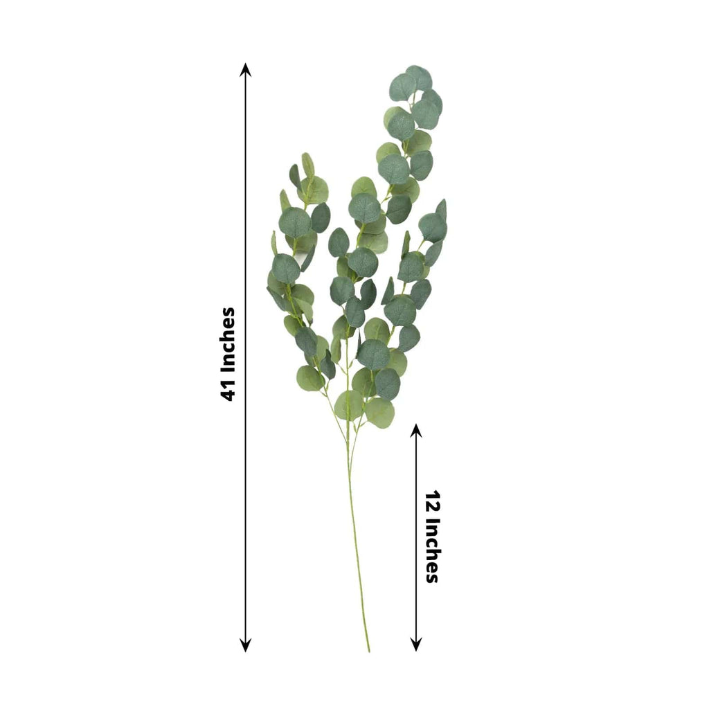 hanging eucalyptus plant 3 Green 41 in Silk Eucalyptus Leaves Hanging Artificial Plant Stems