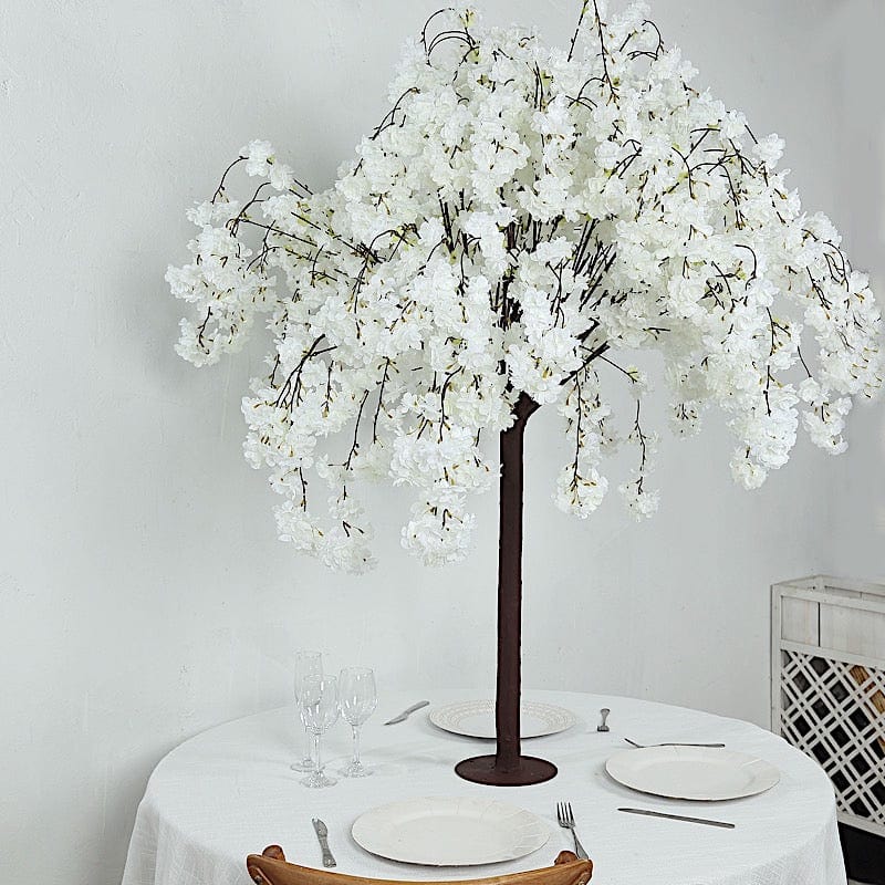 5 feet Artificial Silk Sakura Flowers Wishing Tree  with Detachable Metal Base