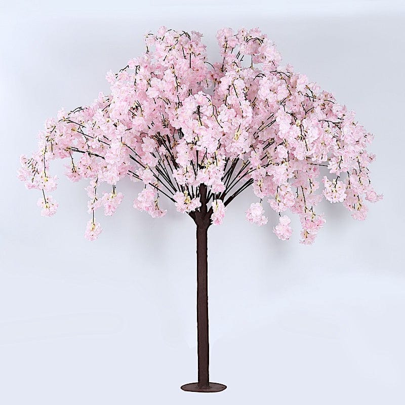 5 feet Artificial Silk Sakura Flowers Wishing Tree  with Detachable Metal Base