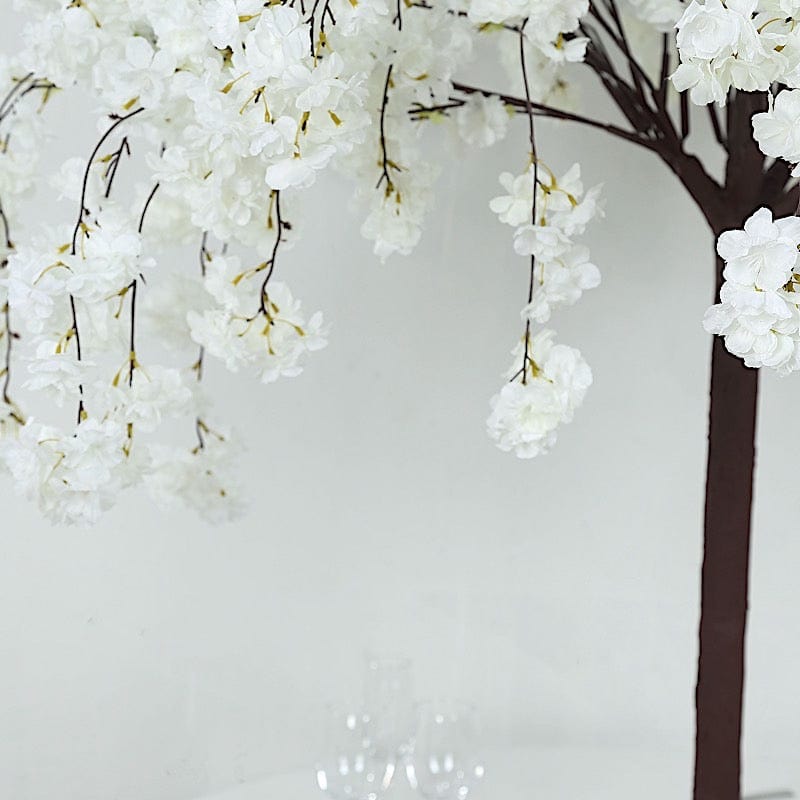 5 feet Artificial Silk Sakura Flowers Wishing Tree  with Detachable Metal Base