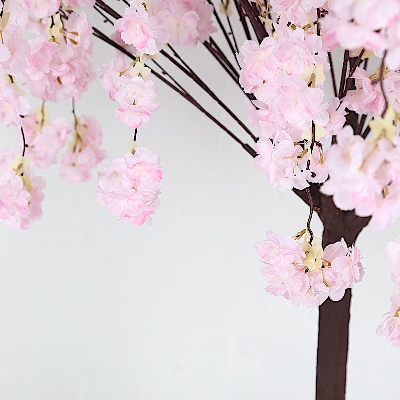 5 feet Artificial Silk Sakura Flowers Wishing Tree  with Detachable Metal Base